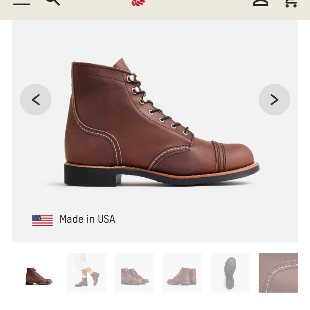 Women’s Red Wing Iron Ranger Boots (Amber)